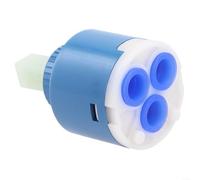 Cartucho de grifo de cerámica de 35 mm para grifos mezcladores, repuesto de válvula de cuarto de vuelta para lavabos de cocina y baño, carrete de agua fría y caliente con cuerpo de latón