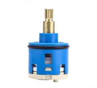 Cartucho de grifo de ducha de 33 mm con 3 posiciones de conmutación, válvula de bobina de latón para accesorios de ducha compatibles, azul