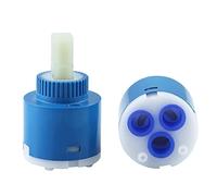 Cartucho de grifo mezclador, arandela de grifo, Cartuchos de grifo, cartucho de disco de cerámica de repuesto de 40 mm, cartucho de cerámica for grifo de lavabo de baño, grifo de lavabo, 35 mm(35mm)