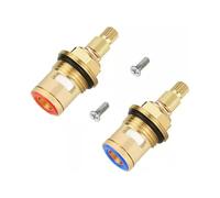 Cartucho de grifo mezclador Cartucho De Repuesto For Válvula Grifo 1/2 Paquete, Ángulo Frío Individual For El Hogar, Pieza Reparación For Lavadora(Red and Blue)