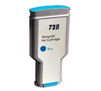 Cartucho de impresora 728 compatible con HP DesignJet F9J67A/F9J66A/F9J65A/T830/T730(Cyan 130ml)