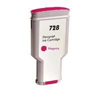 Cartucho de impresora 728 compatible con HP DesignJet F9J67A/F9J66A/F9J65A/T830/T730(Magenta 130ml)