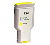 Cartucho de impresora 728 compatible con HP DesignJet F9J67A/F9J66A/F9J65A/T830/T730(Yellow 130ml)