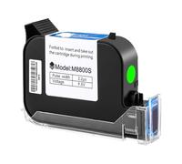 Cartucho de Impresora de inyección de Tinta Compatible para Tinta solvente de Secado rápido Negro Rojo Amarillo Azul Verde de 12,7mm(1PC-Green)