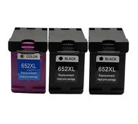 Cartucho de impresora de repuesto 652/652XL Compatible con HP Deskjet 1115, 1118, 2135, 2136, 2138, 3635, 3636, 3835, 4535(2 Black/1 Color)