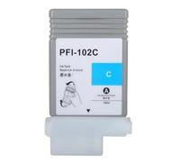 Cartucho de impresora PFI-102 compatible con Canon IPF500/IPF510/IPF610/IPF700/IPF710(CY 130ml)