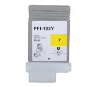 Cartucho de impresora PFI-102 compatible con Canon IPF500/IPF510/IPF610/IPF700/IPF710(YL 130ml)