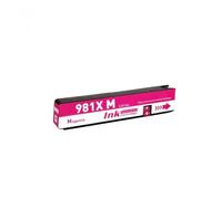 Cartucho de inyección de Tinta Compatible para PageWide Enterprise Color 556xh Dn MFP 586dn F Z MFP E58650 Modelo 981A 981X HP981X(1PCS Magenta)