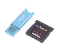 Cartucho de Juego + Lector de Tarjetas USB para ACE3DS Plus NDS 3DSLL, Cartucho supercombo de Alto Rendimiento, Tarjeta de Memoria para Videojuegos, Adaptador de Tarjeta Flash para Juegos 3DS