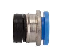 Cartucho de prensado "Blaue Serie", solo se puede prensar en plástico, para llaves de 10 mm de diámetro exterior Máx. 15 bar, plástico/MS vern.
