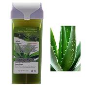 Cartucho de recarga de cera para juego de cera enrollable, cera depilatoria para brazos, piernas y cuerpo, rodillo de cera suave (100 g, aloe vera)
