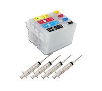 Cartucho de Recarga de Tinta 222 222XL 503 503XL, ningún Chip Compatible con Impresora EP-Son XP-5200 XP-5205 WF-2960 WF-2965(A with Syring)