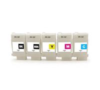 Cartucho de Recarga de Tinta PFI-107 PFI107 de 130ML, Compatible con Plotter de Impresora Canon IPF670 IPF680 IPF685 IPF770 IPF780 IPF785 IPF-670 con Chip(5pcs)