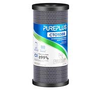 Cartucho de repuesto de filtro de agua de carbón activado de cáscara de coco para toda la casa, compatible con WFHDC8001, CB-BB-10, FXHTC, GXWH40L, GXWH35F, GNWH38S, CTO10BB, 1 paquete