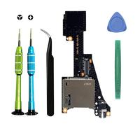 Cartucho de repuesto para lector de tarjetas de juego Micro SD, bandeja de ranura para auriculares, placa base para NS Nintendo Switch OLED con herramientas de reparación