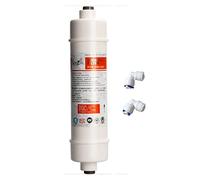 Cartucho de sedimento/PPF de conexión rápida de 10 pulgadas con 2 accesorios, cartucho de filtro purificador de agua, ósmosis inversa for acuario