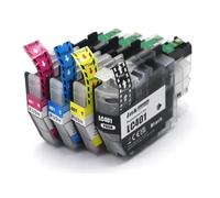 Cartucho de Tinta 1 Juego LC401 LC401XL Compatible con Impresora Color MFC J1010DW MFC J1012DW MFC J1170DW(LC401-4Color 1set)