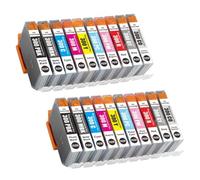 Cartucho de Tinta 1 Juego PFI300 PFI-300 PFI 300 Compatible con Impresora ImagePROGRAF PRO-300 10 Colores(2Set)