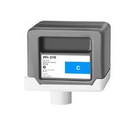 Cartucho de Tinta 1 Uds PFI-310 330ML MBK/BK/M/C/Y, Compatible con Impresora Canon TX-2000 TX-3000 TX-4000 TX-2100 TX-3100 TX4100(PFI-310 Cyan)