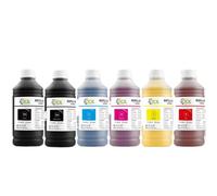 Cartucho de Tinta 1000ML*6 Compatible con reemplazo de Impresora DesignJet Z6 Z9+ para 746 747 PK C M Y MK R