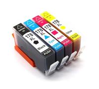Cartucho de Tinta 178 XL 178XL Compatible con B109 B110 B210 C309 C310 C410 D5463 D5460 D5468 5510 5515 6510 7510 B109a B109n B110 Solución de Tinta Compatible(1SET(4PC))