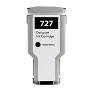 Cartucho De Tinta 300ml 727 C1Q12A B3P23A B3P19A B3P20A B3P21A, Compatible Con HP DesignJet T920/T930/T1500/T1530/T2500/T2530 Impresoras(727-300ML-MBK)