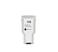 Cartucho de Tinta 300ML 728, Compatible con HP | T730 T830 F9J68A F9J67A F9J66A(MBK)