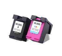 Cartucho de Tinta 300XL Compatible remanufacturado para impresoras Deskjet D1660 D2560 D2660 D5560 F2420 F2480(1Pack BK 1Pack Color)