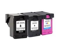 Cartucho de Tinta 305XL Compatible con DeskJet 2710 2730 2720 4110 4120 4130 4134 2320 6020 6022 6030 6032(2BLACK 1COLOR)