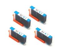 Cartucho de Tinta 4 Colores con Chip, Compatible con HP, 920XL 920 | 4 piezas for Officejet 6000 6500 6500 Wireless 6500A 7000 7500 7500A, negro cian magenta amarillo(4pcs-Cyan)