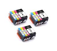 Cartucho de Tinta 4 Colores con Chip, Compatible con HP, 920XL 920 | 4 piezas for Officejet 6000 6500 6500 Wireless 6500A 7000 7500 7500A, negro cian magenta amarillo(920XL-3set)
