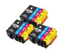 Cartucho de Tinta 4pcs, Compatible con HP, 912XL 912 OfficeJet 8010 | 8012, 8013, 8014, 8015, 8017, 8018, 8020, 8022, 8023, 8024, 8025, 8026, 8028, 8035 e Series(3SET)