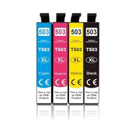 Cartucho de Tinta 503XL Compatible con Epson T 503 T503 XL Epson503 Uso XP 5200 5205 WF 2960DWF WF-2965DWF Impresora Workforce(4pcs-1set)