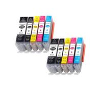 Cartucho de Tinta 570XL 571XL, Compatible con Canon, MG5751 MG5752 | For impresora MG5753 MG5750 5751 5752 5753 Pixma, PGI 570 CLI 571, C K M Y(10pcs,571XL)