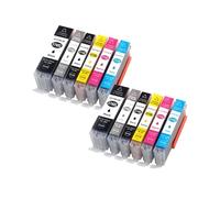 Cartucho de Tinta 570XL 571XL, Compatible con Canon, MG5751 MG5752 | For impresora MG5753 MG5750 5751 5752 5753 Pixma, PGI 570 CLI 571, C K M Y(12pcs(with Gray),571XL)