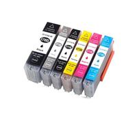 Cartucho de Tinta 570XL 571XL, Compatible con Canon, MG5751 MG5752 | For impresora MG5753 MG5750 5751 5752 5753 Pixma, PGI 570 CLI 571, C K M Y(6pcs(with Gray),570XL)