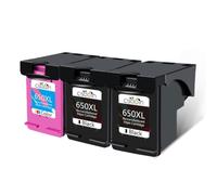 Cartucho de Tinta 650XL 650 650 XL Compatible con Suministros de Impresora Deskjet 1015 1515 2515 2645 3510 4518 4645(3pcs)