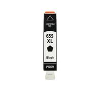 Cartucho de Tinta 655XL, Compatible con FANHANG, 655 CZ109AE | CZ110AE CZ111AE CZ112AE, Deskjet 3525 4615 4625 5525 6520 6525 6625, con chip(Black 1PC)