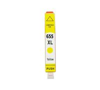 Cartucho de Tinta 655XL, Compatible con FANHANG, 655 CZ109AE | CZ110AE CZ111AE CZ112AE, Deskjet 3525 4615 4625 5525 6520 6525 6625, con chip(Yellow 1PC)
