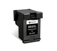 Cartucho de tinta 664XL compatible con HP Deskjet 664 XL, HP664 1115, 2135, 2675, 3635, 3775, 4536, 4538, 5075 y 5275. Repuestos for impresoras XL.(Black)