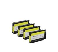 Cartucho De Tinta 711XL, Compatible con HP DesignJet T120 T520 | Compatible Con 711/711XL, Tinta Pigmentada, CMYK De 4 Colores, CZ130A-133A, Compatible Con T120/T520.(4pcs--Yellow)