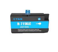 Cartucho de Tinta 711XL Compatible con impresoras HP711 Designjet T120 T125 T130 T520 T525 T530(Cyan)
