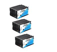 Cartucho de Tinta 712XL, Compatible con HP | Impresora T210 T230 T250 T650 T630, 3ED71A 3ED67A(3set)