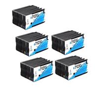 Cartucho de Tinta 712XL, Compatible con HP | Impresora T210 T230 T250 T650 T630, 3ED71A 3ED67A(5set)