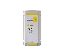 Cartucho de tinta 72 con tinta pigmentada y chip compatible con impresora T610 T620 T770 T790 T1100 T1120 T1200 T1300 130 ML Reemplazo del mercado de accesorios de ajuste universal(Yellow-Pigment ink)