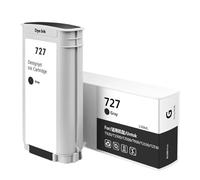 Cartucho De Tinta 727 De 130 Ml, Compatible Con HP C1Q12A, B3P23A, B3P24A, B3P19A, B3P20A, B3P21A, T930, T920, T1500, T2500, T1530 Y T2530 Impresoras(1pc GY 130ml)