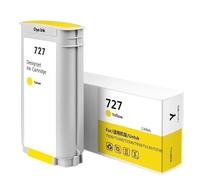 Cartucho De Tinta 727 De 130 Ml, Compatible Con HP C1Q12A, B3P23A, B3P24A, B3P19A, B3P20A, B3P21A, T930, T920, T1500, T2500, T1530 Y T2530 Impresoras(1pc Y 130ml)