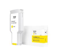 Cartucho De Tinta 727 De 300 Ml, Compatible Con HP C1Q12A, B3P23A, B3P24A, B3P19A, B3P20A, B3P21A, T930, T920, T1500, T2500, T1530 Y T2530 Impresoras(1pc Y)