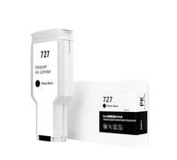 Cartucho De Tinta 727 De 300 Ml, Compatible Con HP C1Q12A, B3P23A, B3P24A, B3P19A, B3P20A, B3P21A, T930, T920, T1500, T2500, T1530 Y T2530 Impresoras(1pc PBK)
