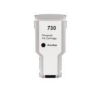 Cartucho de Tinta 730XL de 300 ml Compatible con HP730 Desig-nJet T1600 T1600dr T1700 T1700dr T2600 T2600dr P2V68A P2V69A P2V70A(PBK)